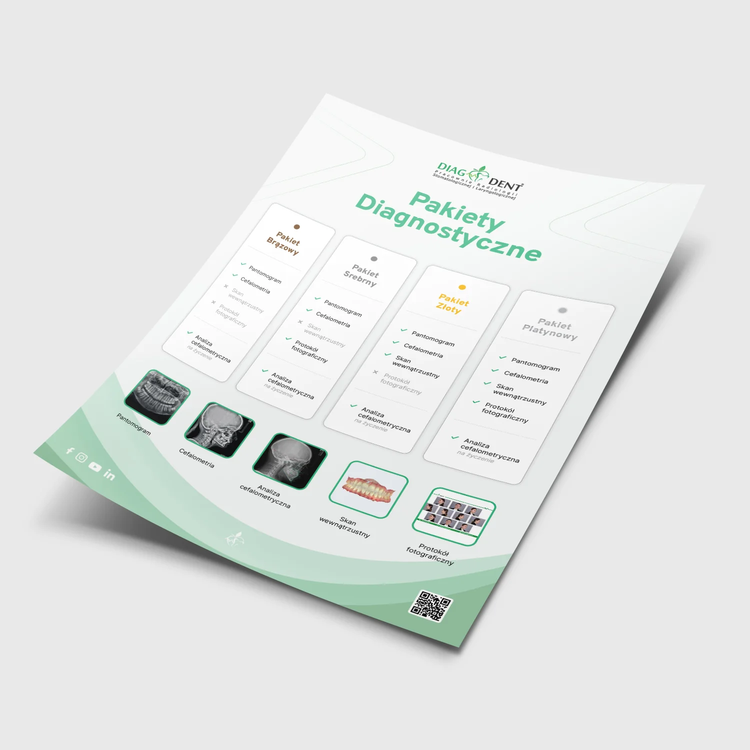 Ulotka Diagdent Pakiety diagnostyczne