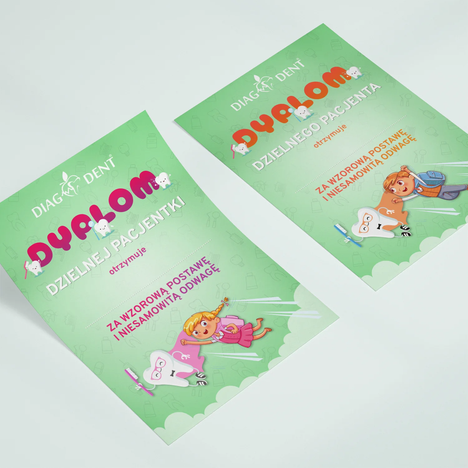 Dyplomy dla małych pacjentów